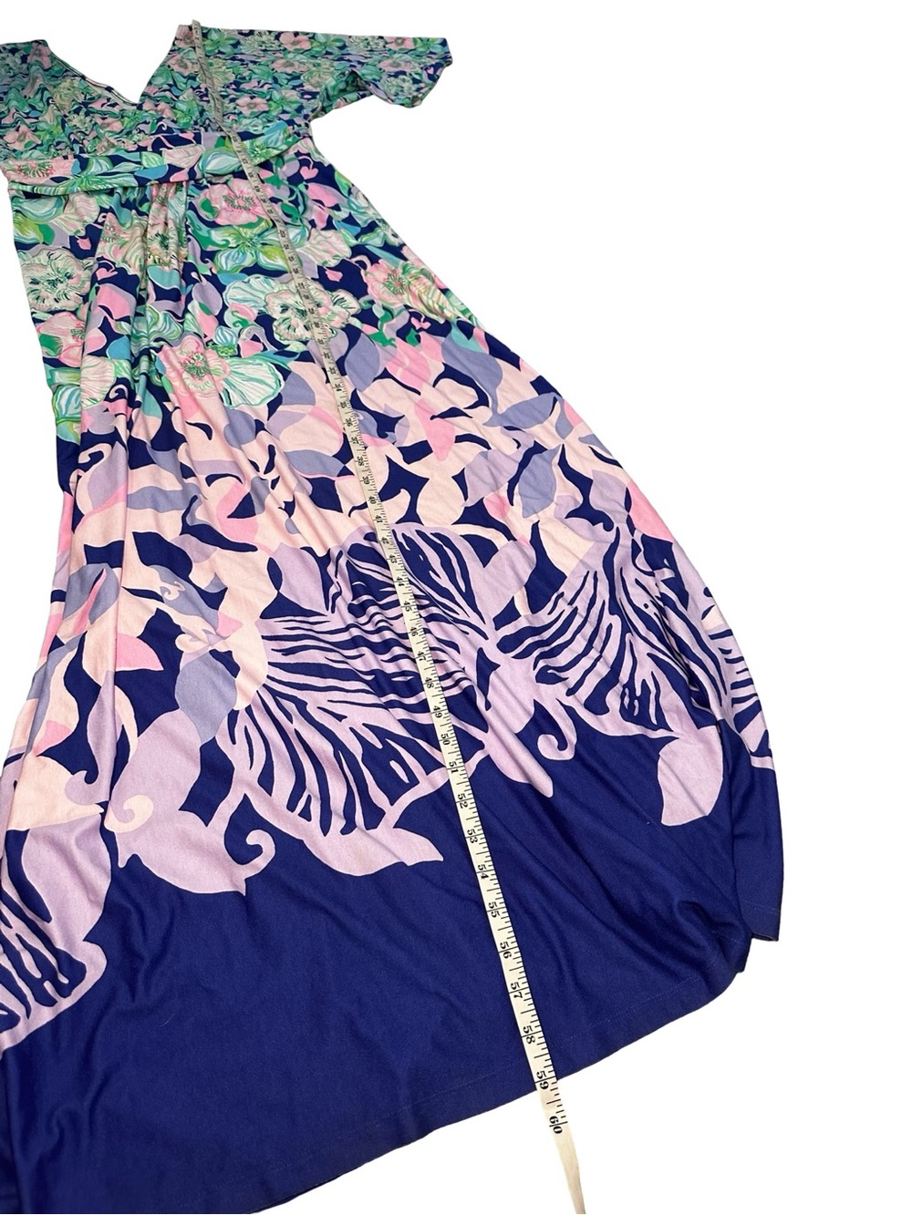 Lilly Pulitzer Parigi Maxi dress in Multi Beak Calm Carry On Large Coastal Chic - Picture 14 of 15